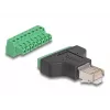 DeLOCK Adapter RJ45-Stecker > Klemmleiste 8-polig 2-teilig 3,81 mm