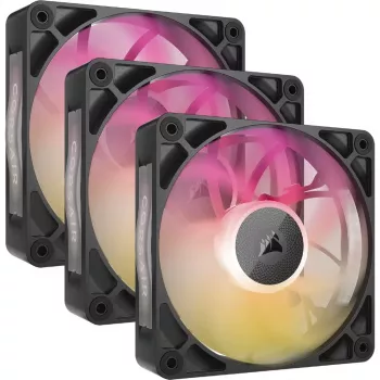 Corsair iCUE LINK RX120 MAX ARGB 120mm Gehäuselüfter 3er-Pack Schwarz