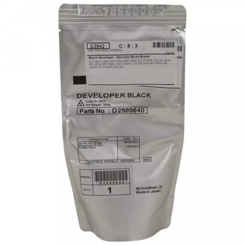Ricoh D2589640 (D258-9640) Entwickler, Schwarz