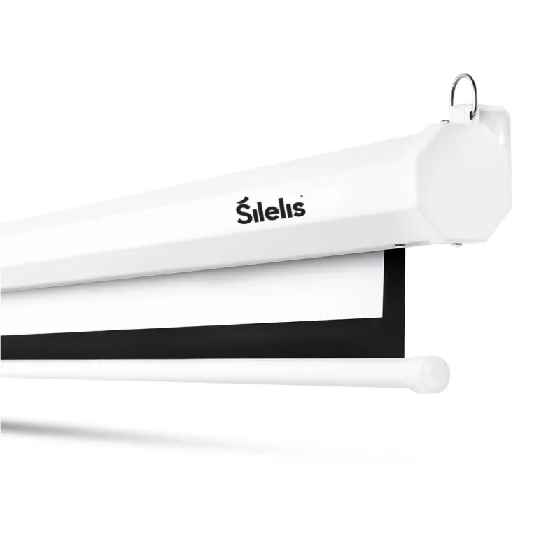 Projektionsleinwand silelis ESE-2 120 Zoll (183 x 244 cm) motorisiert mit Fernbedienung