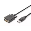 ASM AK-340301-030-S ASSMANN Kabel Displayport 1.1a mit Verriegelung Typ DP/DVI-D (24+1) M/M Schwarz 3m