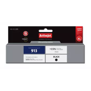 Activejet AH-913BR Tinte (Ersatz für HP 913 L0R095AE; Premium; 70 ml; schwarz)