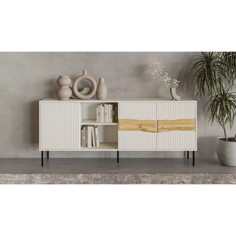 Cama INSERTO 3D1W Kommode 190x40x80 Kaschmir + LED