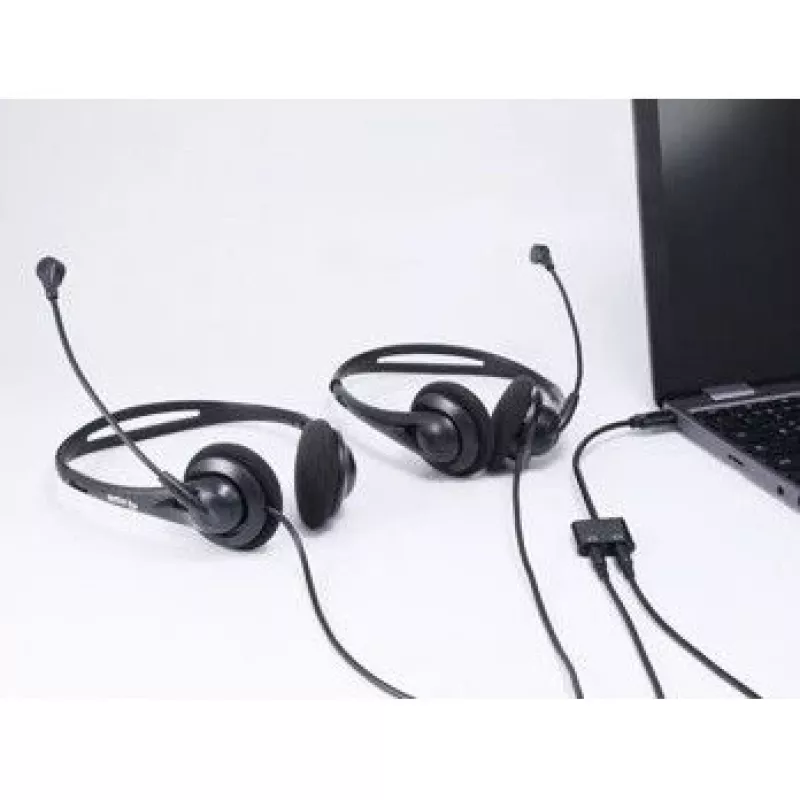 Equip USB-C auf Dual 3,5mm Audio-DAC-Adapter, USB C, Stecker, 2 x 3,5mm, Buchse, 0,15 m, Schwarz