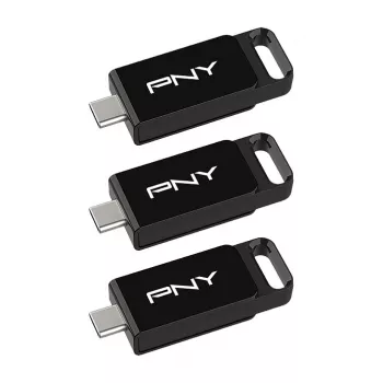 USB-Stick PNY Elite 128 GB USB Type-C 3.2 Gen 1 (3.1 Gen 1) Schwarz