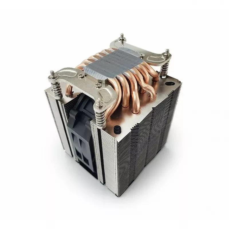 Luftkühler Dynatron A49 Prozessorkühlsystem Schwarz Silber 800–1800 U/min