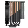Jonsbo HX6250 Prozessor-Kühlkörper/Radiator 14 cm Schwarz 1 Stk.