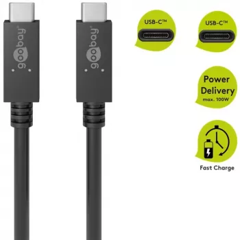 Goobay 49254 USB-Kabel Schwarz