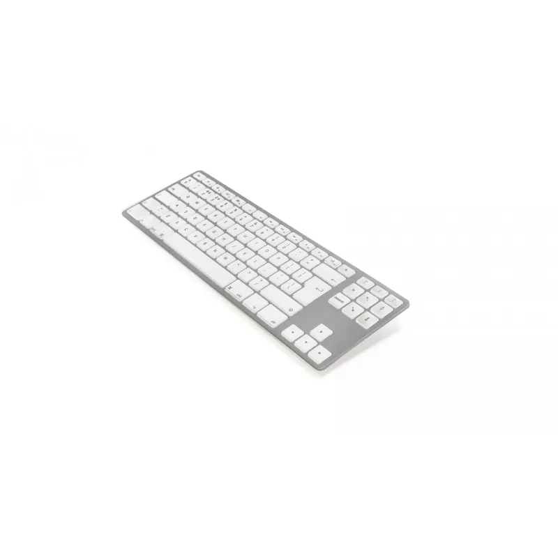 Tastatur Matias FK408BTS-UK Bluetooth Tenkeyless Aluminium Silber — UK-Layout