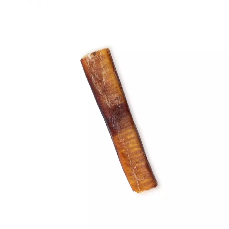 Kauknochen UNISZKI Rinderpenis 12 cm Einzelstück, natürlicher Kausnack für Hunde