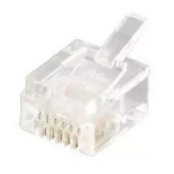 Equip Telefonstecker, 6P6C, RJ-12 (6P6C), transparent, 0,6 g, 9,65 mm, 12,3 mm, 7,2 mm