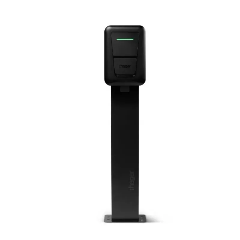 Wandmontierte EV-Ladestation Hager witty one 11 kW 3-phasig mit Typ-2-Stecker, RFID, Bluetooth, 4,5 m Kabel, IP55, IK10