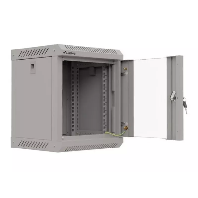 Wandmontierter Schrank Lanberg WF11-3306-10S 6U 30 kg Grau