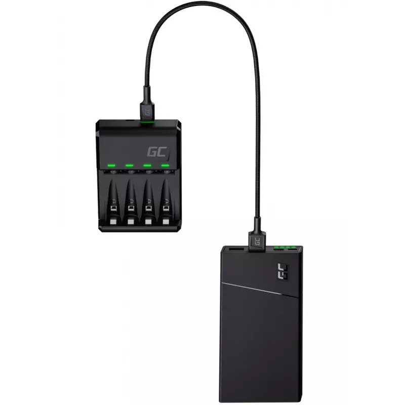 Universelles USB-Batterieladegerät Grün Cell GRSETGC02