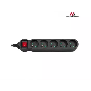 Power extension MACLEAN MCE183 — 1.4 m Kabel, 5 Type F AC outlets, Indoor, 2300 W