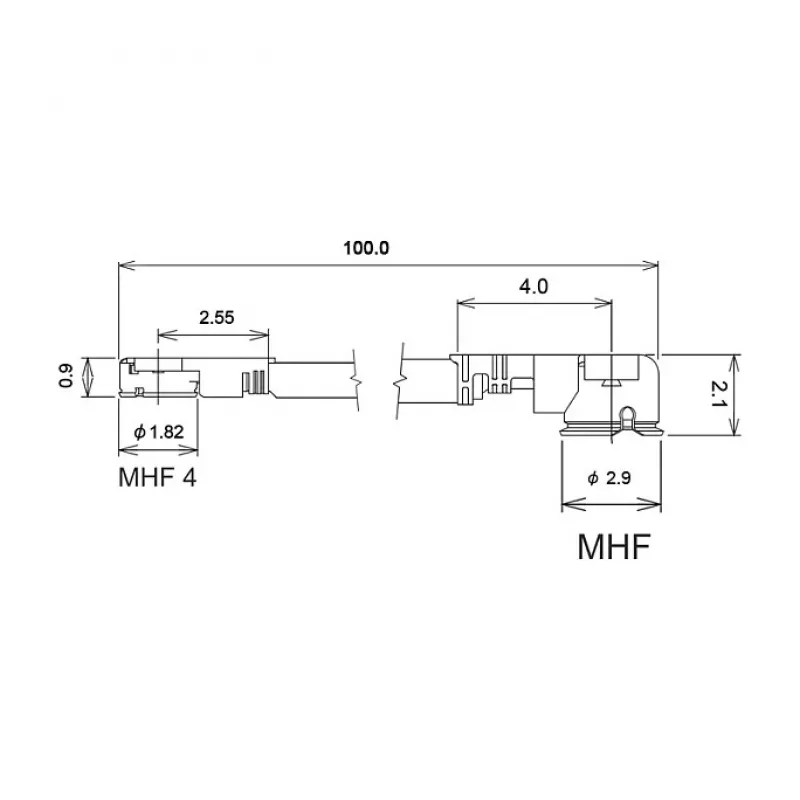 Koaxialkabel DeLOCK 89647 0,3m MHF I-PEX MHF IV HSC MXHP32