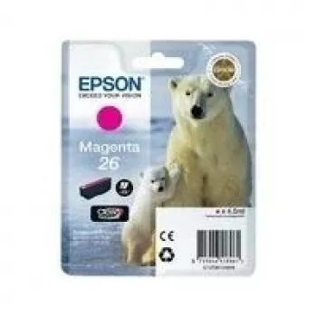 Epson Polar Bear Einzelpackung Magenta 26 Claria Premium Ink, Magenta, Pigmenttinte, 1 Stück