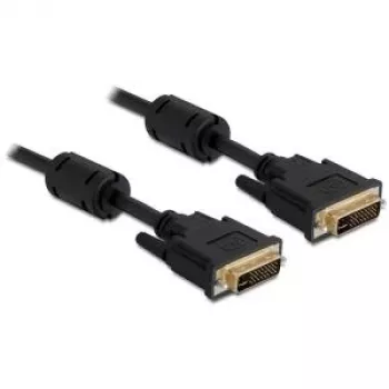 DVI-I-Kabel DeLOCK 83113 5m Schwarz