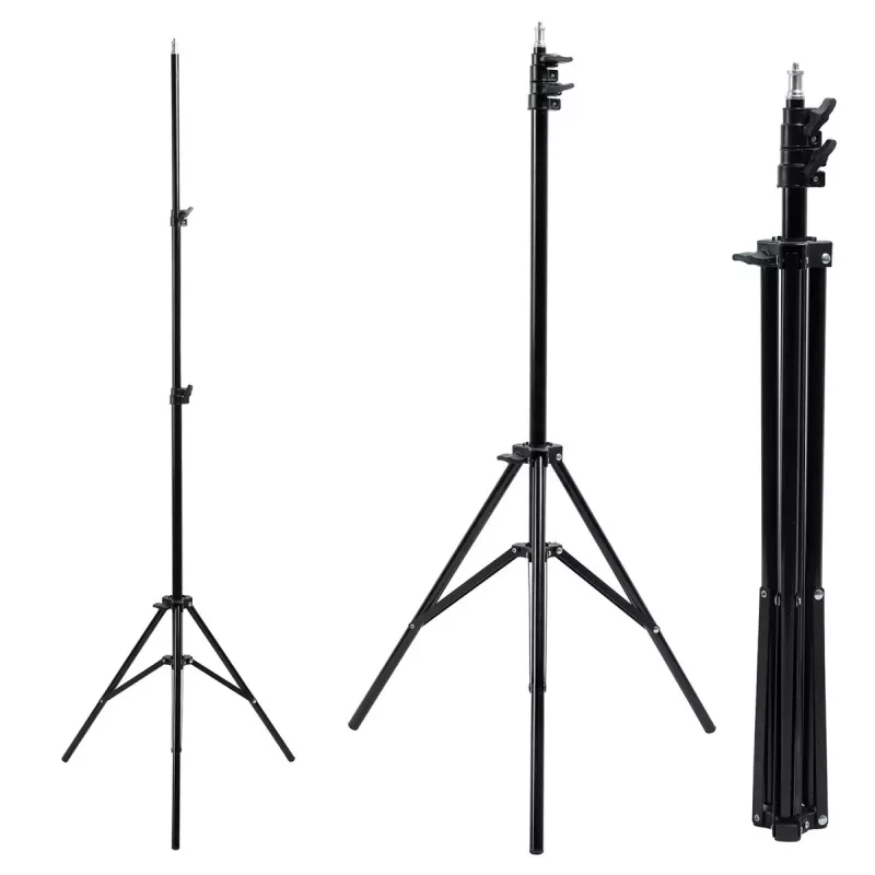 Stativ MACLEAN MC-163 leichtes höhenverstellbares Stativ für Kameras und Smartphones, kompaktes faltbares Design