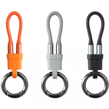 USB-C Schlüsselanhänger-Kabelset 4smarts 541385 — 7,5 cm, gemischte Farben, 30 Stück