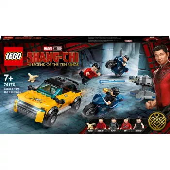 LEGO Set Marvel Escape from the Ten Rings 76176 mit Minifiguren und Fahrzeugen