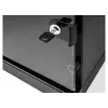 Freistehendes/Wand-/Bodenmontiertes Rack DELOCK 43422 6U 30 kg Tragfähigkeit IP20, schwarz, Schlüsselschloss