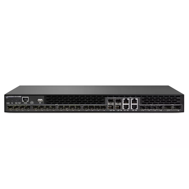 LANCOM XS-6128QF - Switch - L3 - managed - 16 x 10 Gigabit SFP+ + 4 x Combo 10 Gigabit SFP+/RJ-45 + 4 x Combo 25 Gigabit SFP28 (Uplink) + 2 x Combo 40 Gigabit QSFP+ (Uplink) - Lüfter