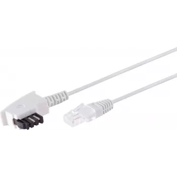 Telefonkabel S/CONN 12-09096 20 m Weiß