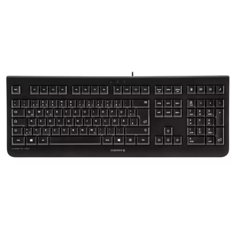 CHERRY KC 1000 Tastatur Home USB Schweizer Layout Schwarz
