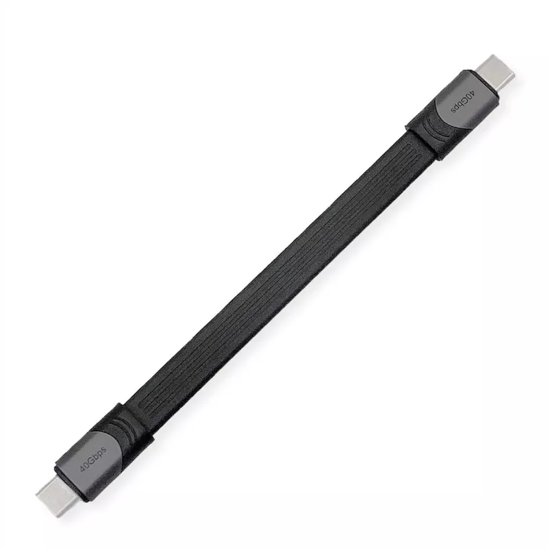 USB-Kabel ROLINE 11029078 USB4 Gen 3x2 0,15 m USB C Schwarz