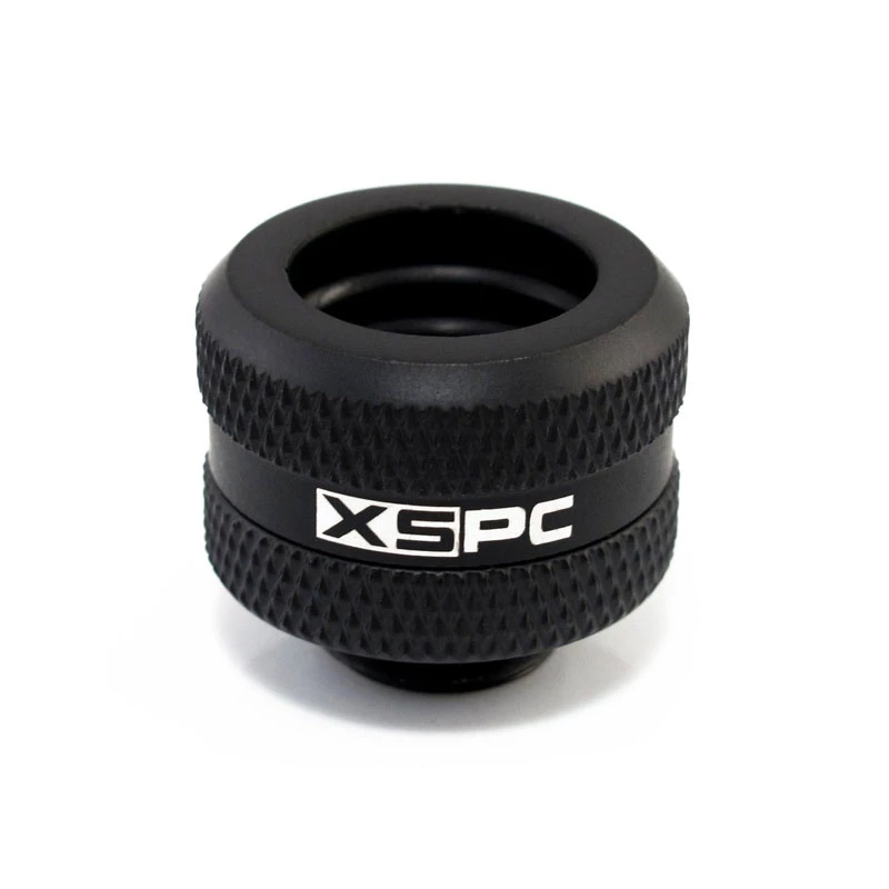 XSPC Connector G1/4 auf 14 mm Hardtube, schwarz matt - 8 Stück