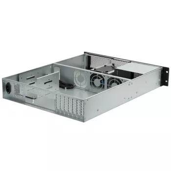 SilverStone RM23-502 Rackmount Server Chassis, ATX, USB 3.0 - 2U - Schwarz