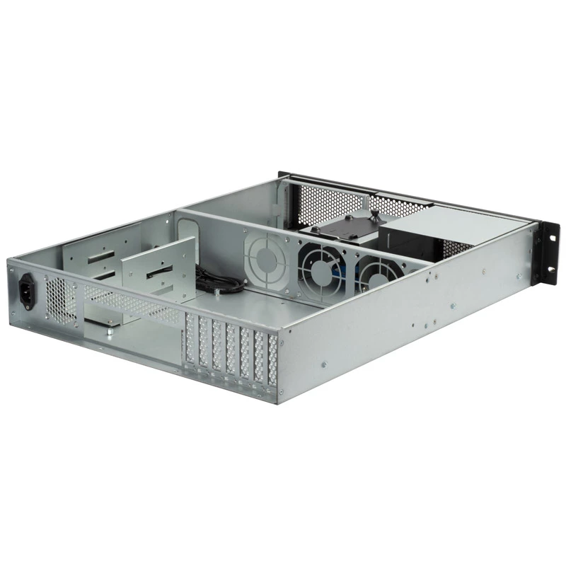 SilverStone RM23-502 Rackmount Server Chassis, ATX, USB 3.0 - 2U - Schwarz