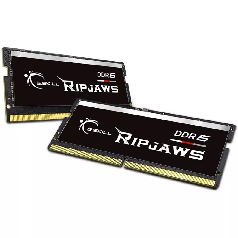 SO-DIMM 64 GB DDR5-4800 (2x 32 GB) Dual-Kit, Arbeitsspeicher schwarz, F5-4800S4039A32GX2-RS, Ripjaws
