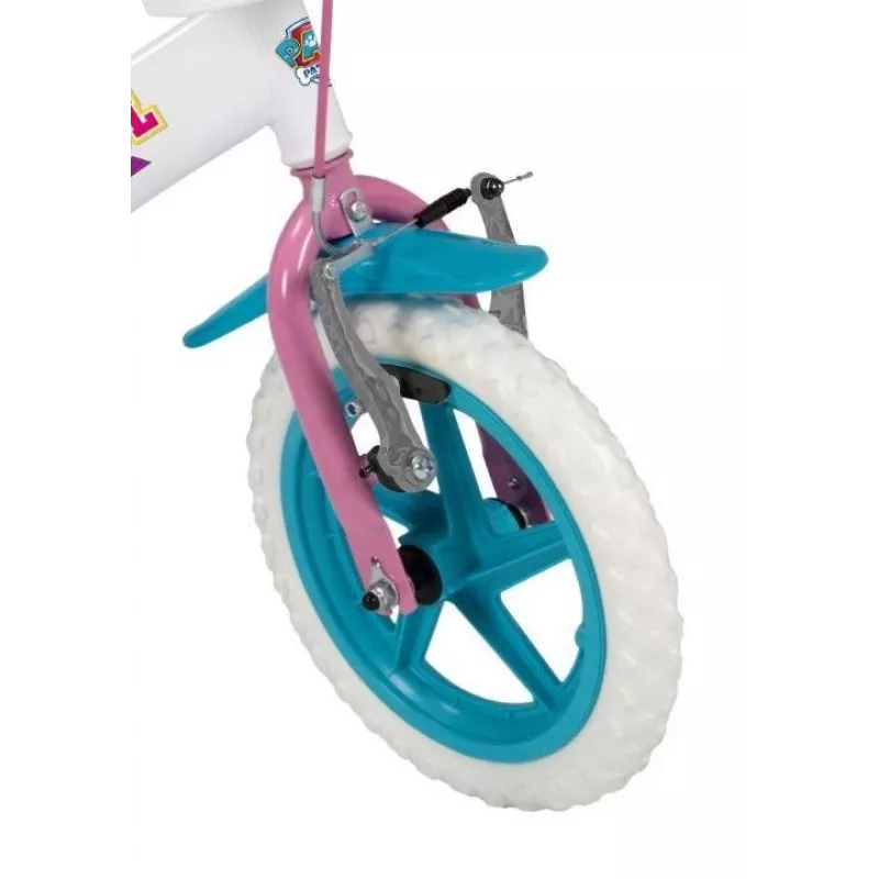 Kinderfahrrad Toimsa TOI1181, 12-Zoll-Räder, weiß, Paw Patrol-Design
