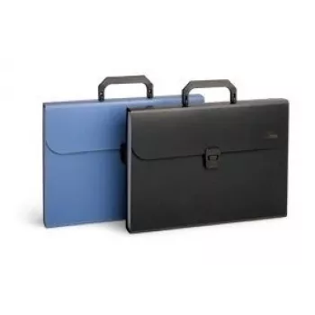 Aktenkoffer, Dokumentenmappe Forpus, A4, blau, 12 + 1 Fächer 0822-006