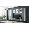 Cama Vitrine VIGO '180' 180/40/30 weiß/grau glänzend