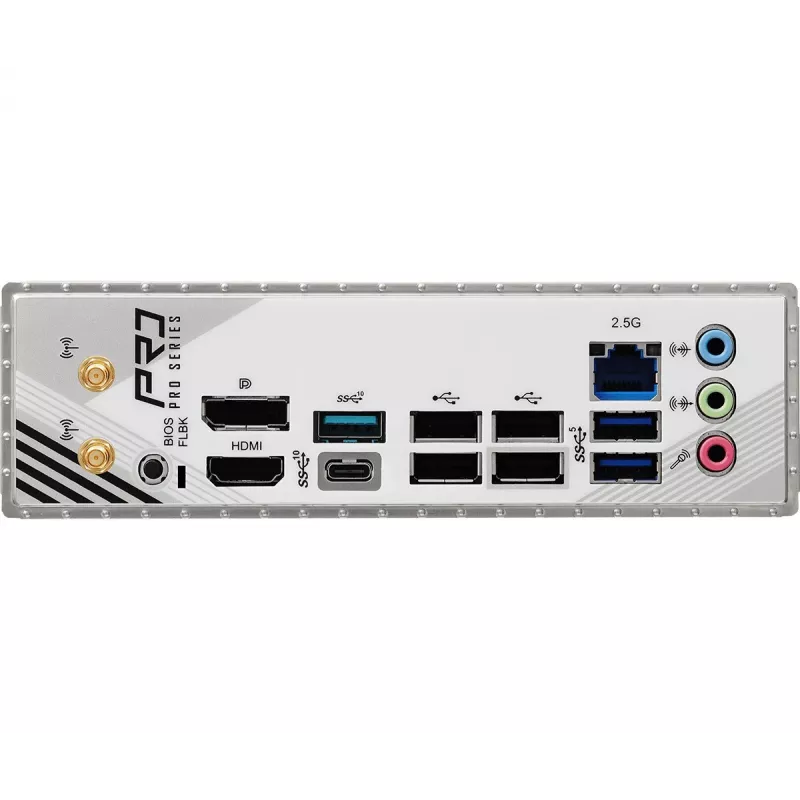 ASRock B850M Pro RS WiFi Mainboard — AMD B850, Socket AM5, microATX, DDR5, 4 DIMM, 256GB, Wi‑Fi 6E, 2.5Gb LAN, 3x M.2