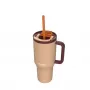 Thermobecher mit Teleskopstrohhalm Kambukka Rio Tumbler 950 ml Almond Dream