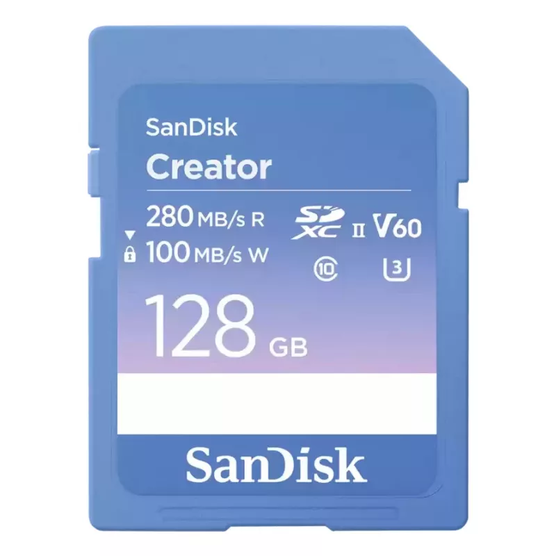 SanDisk Creator SD-Speicherkarte UHS-II 128 GB Übertragungsgeschwindigkeiten bis zu 280 MB/s