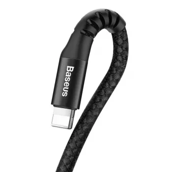 Baseus Spiralkabel Lightning 1m 2A (schwarz)