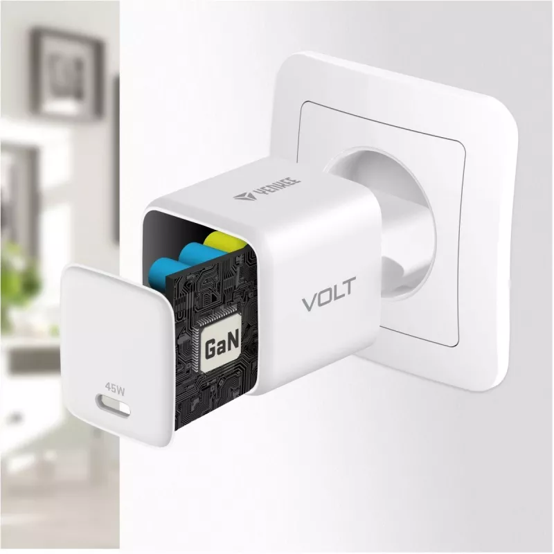 USB-C Ladegerät YENKEE G45 VOLT 45W Power Delivery 3.0, 3A Ausgang