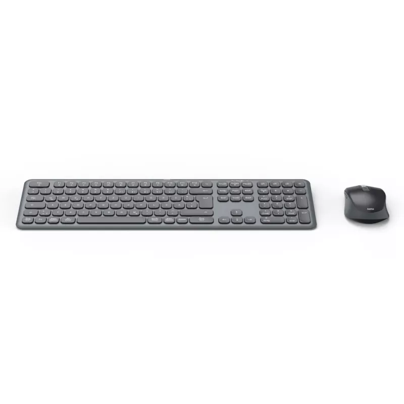 Multi-Device Tastatur- und Maus-Set Schwarz Grau