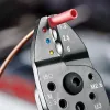 Knipex 97 21 215 Kabelcrimpzange Crimpwerkzeug Schwarz, Blau, Rot