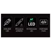 Kabelgebundenes USB-Gamepad MANTA SNL63MT Neon Lights — PC-Controller mit USB-Anschluss