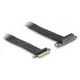 DeLOCK Riser-Karte PCI Express x4 Stecker auf x4 Slot 90° gewinkelt mit Kabel 60 cm