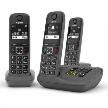 Analog/DECT-Telefon Gigaset AE690A Rufnummernanzeige Kabellos 3 Mobilteile