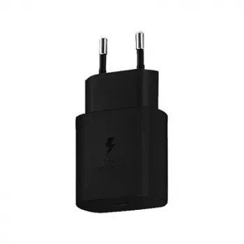 Ladegerät Samsung EP-TA800N für den Innenbereich, AC, USB-C 25 W, universell, 100–240 V, schwarz
