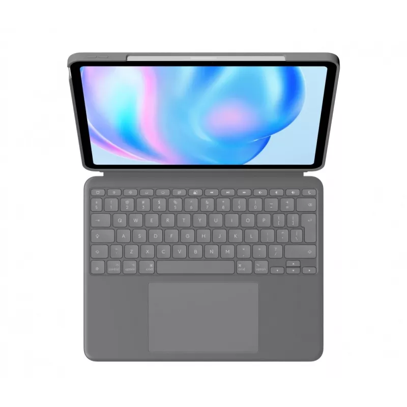 Logitech Combo Touch Tastatur QWERTY US International Grau Trackpad