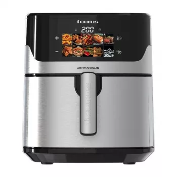 Heißluftfritteuse Taurus Air Fry 7S 1600W 6,5L, Edelstahl, 8 Programme, 80–200°C, Touch-Steuerung
